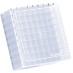 Caixa De Armaz. P/ 81 Microtubos De Ate 2Ml, Tampa De Encaixe, Polipropileno, Incolor - Pct/5Un