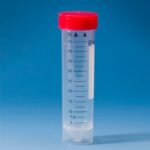 Tubo De Fundo Conico E Base Plana, 50Ml, 115X28Mm, Tr Vermelha, Pp, G, Esteril, Tipo Falcon - Pct/25